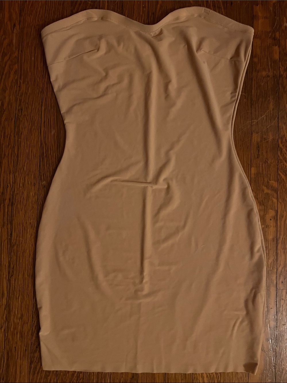SPANX Strapless Nude-Tan Bodycon slip/foundation